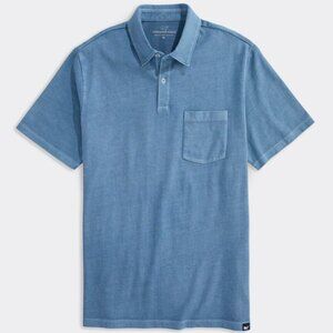 Vineyard Vines Surf Polo – Flag Blue Garment-Dyed Cotton, Size XXL